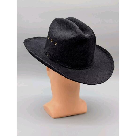 N.R. Texana 5X Black Western Cowboy Suede Style Hat Mexico  N.R. Texana 5X Black Western Cowboy Suede Style Hat Mexico Size 5.5 US 6 7/8